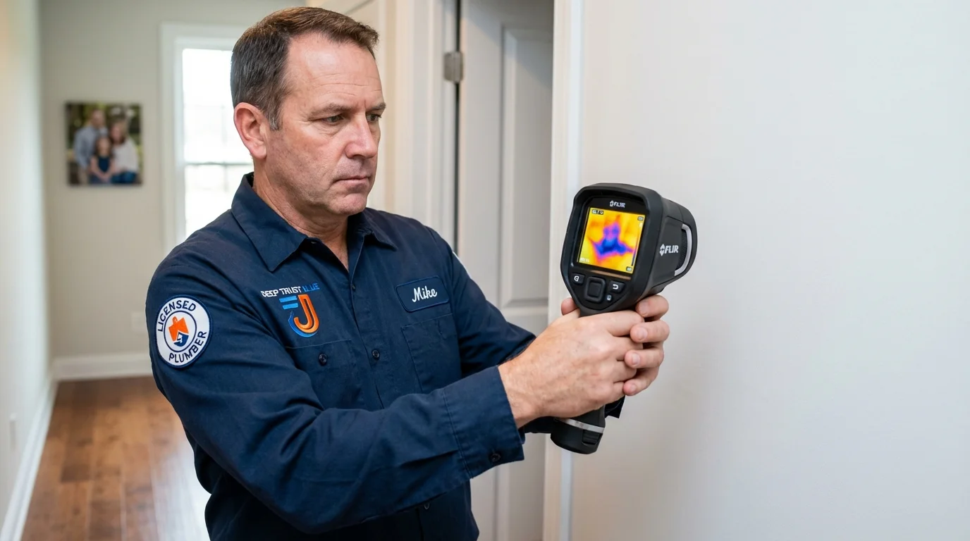 Thermal imaging leak detection by Johns Plumbing LLC in Cobb Island